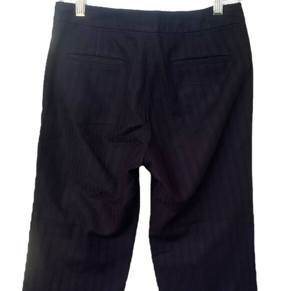 Vintage Banana Republic Ankle Crop Trousers Mid-Rise Pants Slacks Size 0 Black - Picture 4 of 9